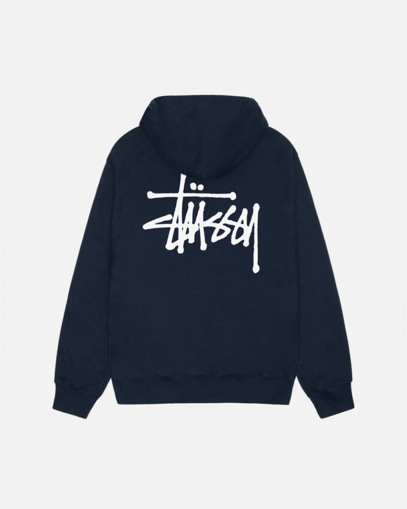 Stussy Basic Stussy Hoodie Hoodie Damen Navy Österreich | RED-5418