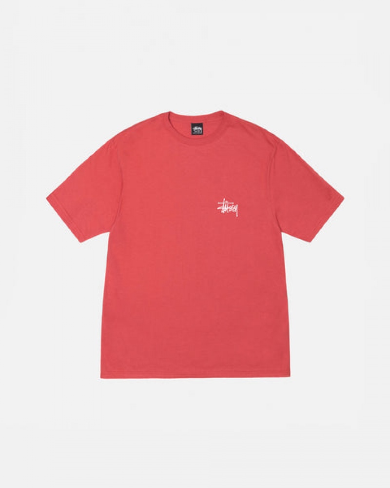 Stussy Basic Stussy Tee Tees Damen Rot Österreich | AEF-6142