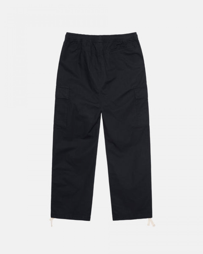 Stussy Beach Pant Ripstop Cargo Hose Damen Schwarz Österreich | LNU-0479