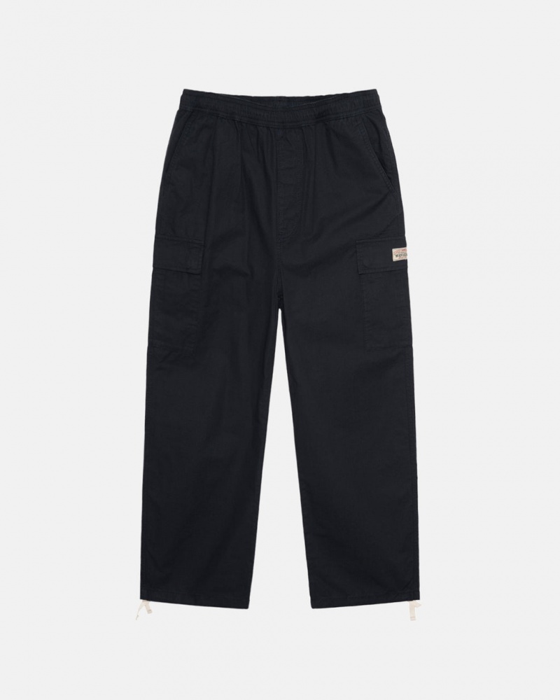 Stussy Beach Pant Ripstop Cargo Hose Damen Schwarz Österreich | LNU-0479