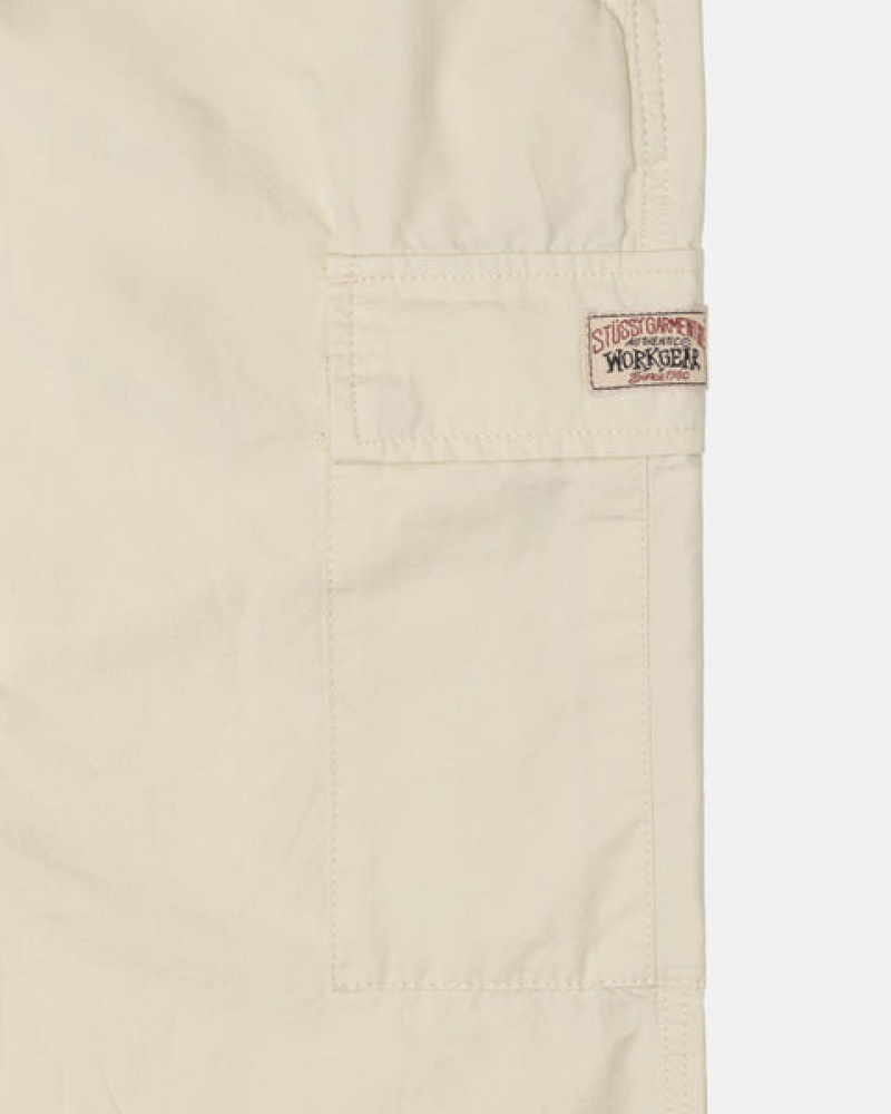 Stussy Beach Pant Ripstop Cargo Hose Damen Weiß Österreich | CFE-5964