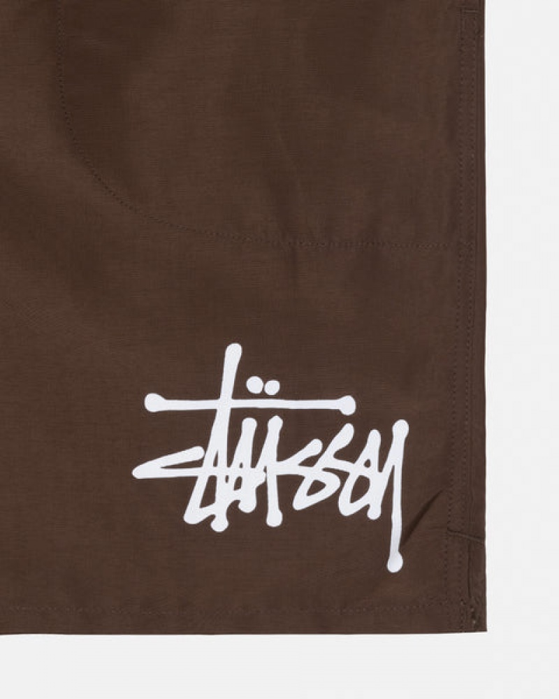 Stussy Big Basic Wasser Kurzes Bademode Herren Kaffee Österreich | QDY-0771