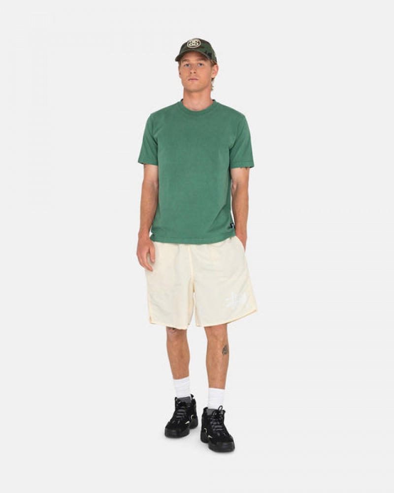 Stussy Big Basic Wasser Kurzes Bademode Herren Weiß Österreich | NIC-3194