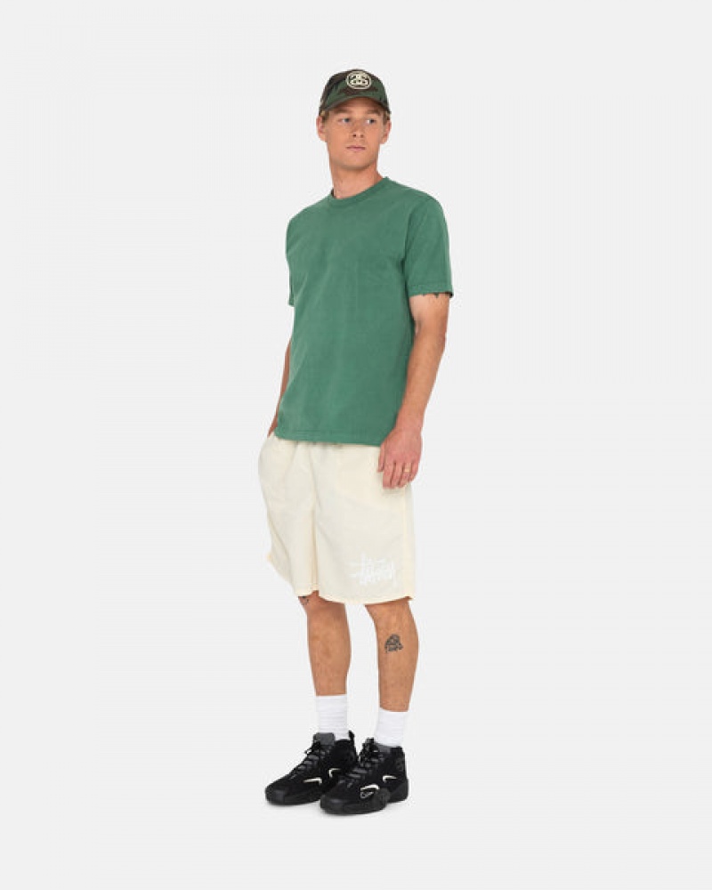 Stussy Big Basic Wasser Kurzes Bademode Herren Weiß Österreich | NIC-3194