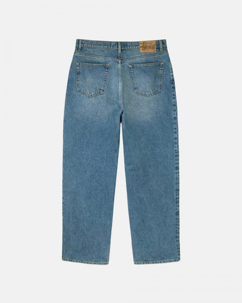 Stussy Big Ol' Jean Denim Hose Damen Blau Österreich | PAE-4864