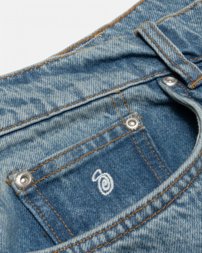 Stussy Big Ol' Jean Denim Hose Herren Blau Österreich | ZWQ-1629