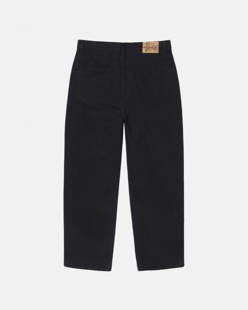 Stussy Big Ol' Jean Overdyed Denim Damen Schwarz Österreich | TRO-4680