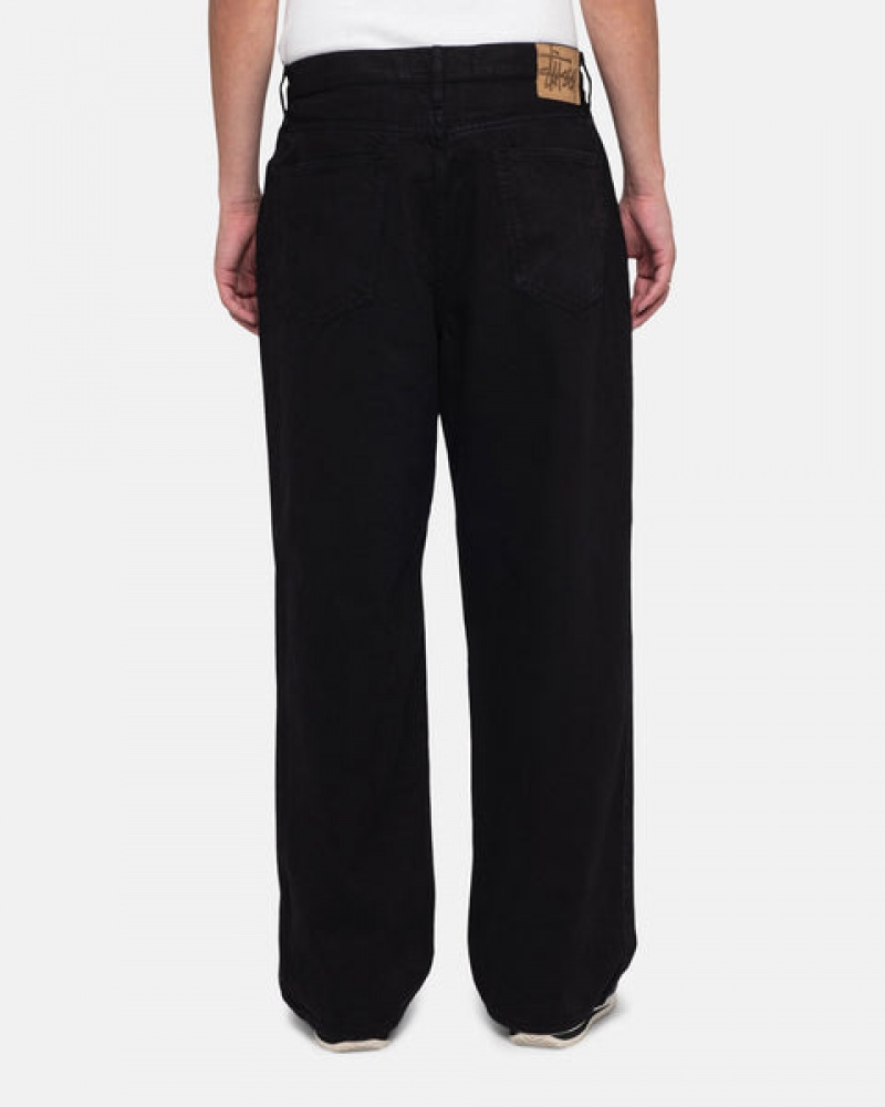 Stussy Big Ol' Jean Overdyed Denim Damen Schwarz Österreich | TRO-4680