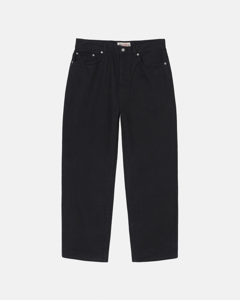 Stussy Big Ol\' Jean Overdyed Denim Herren Schwarz Österreich | VYT-6090