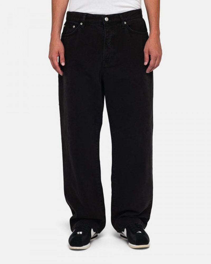 Stussy Big Ol' Jean Washed Canvas Hose Damen Schwarz Österreich | SIK-5722