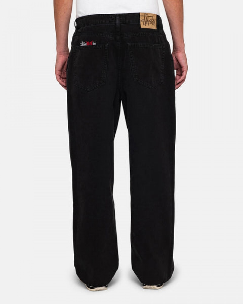 Stussy Big Ol' Jean Washed Canvas Hose Damen Schwarz Österreich | SIK-5722