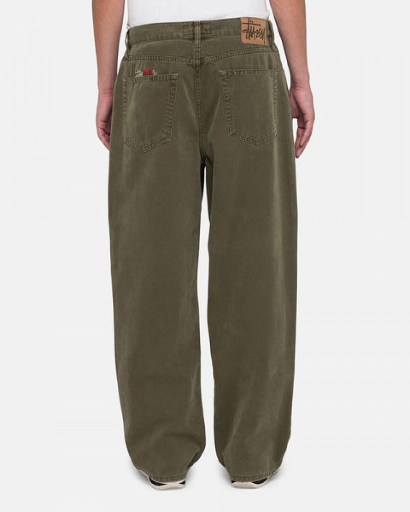 Stussy Big Ol' Jean Washed Canvas Hose Damen Olivgrün Österreich | MHI-0712