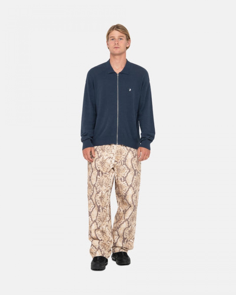 Stussy Big Ol' Jean Washed Canvas Hose Damen Schlangenoptik Österreich | MYC-0120