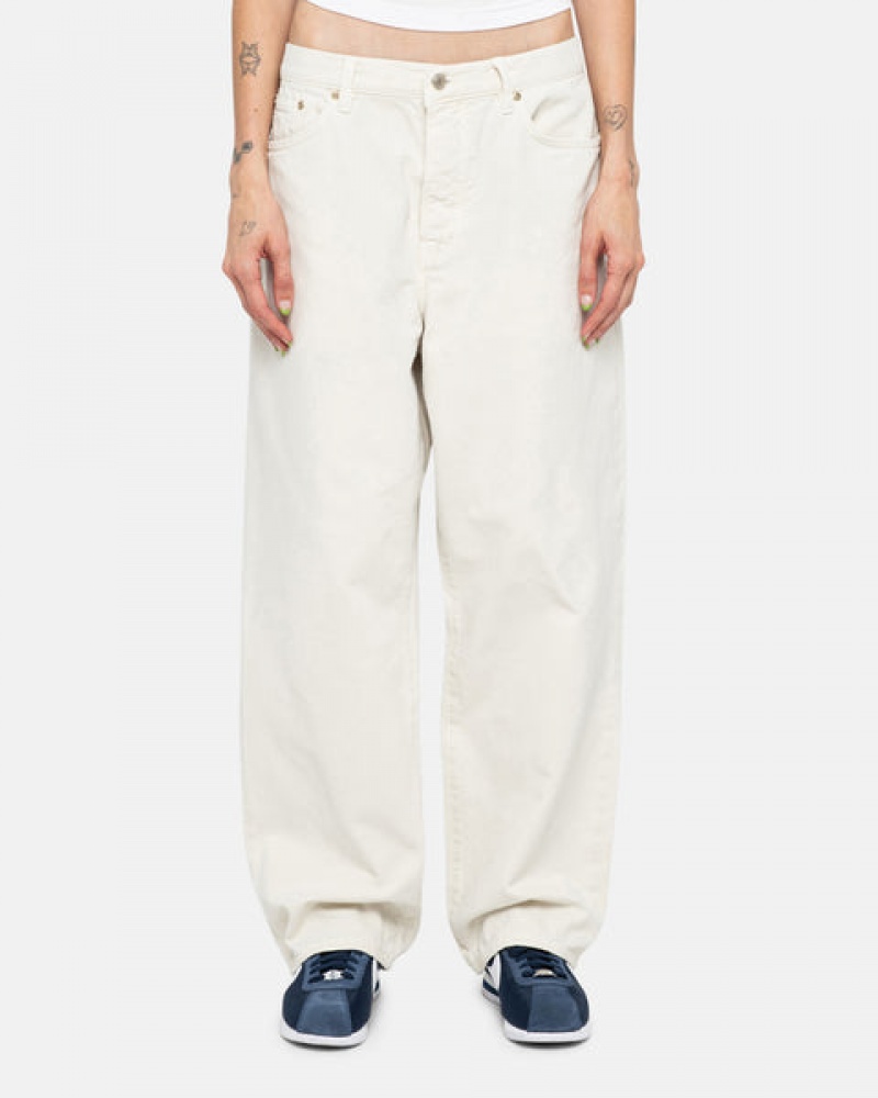 Stussy Big Ol' Jean Washed Canvas Hose Herren Beige Österreich | DQS-0561