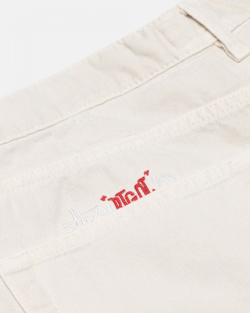 Stussy Big Ol' Jean Washed Canvas Hose Herren Beige Österreich | DQS-0561