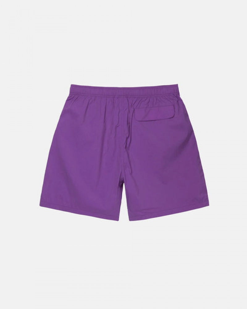 Stussy Big Stock Nylon Kurzes Kurze Hose Herren Lila Österreich | BCX-1469