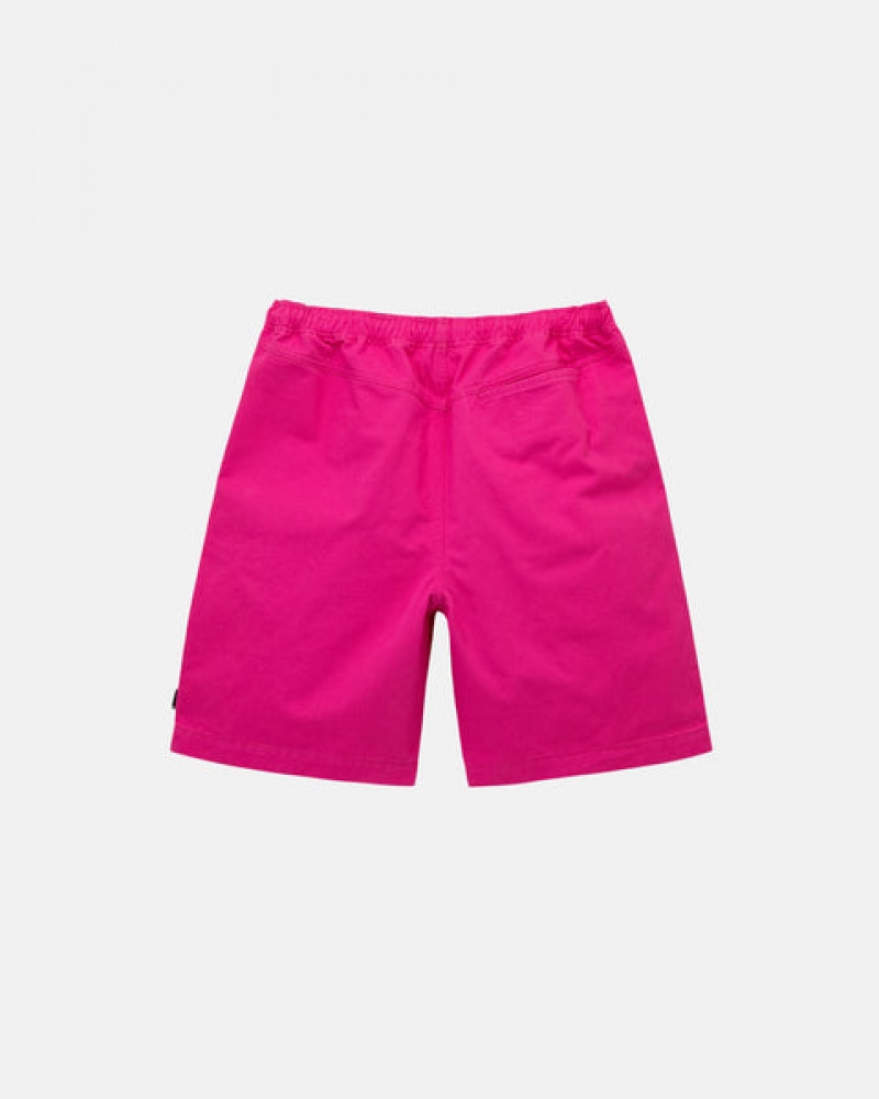 Stussy Brushed Beach Kurzes Kurze Hose Damen Rosa Österreich | JXK-7265