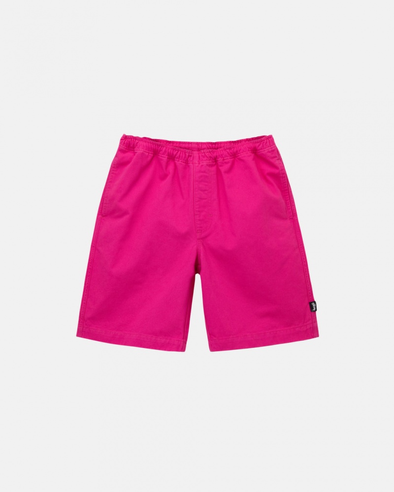 Stussy Brushed Beach Kurzes Kurze Hose Damen Rosa Österreich | JXK-7265