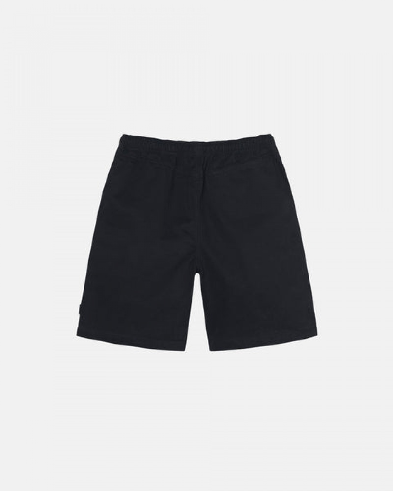 Stussy Brushed Beach Kurzes Kurze Hose Herren Schwarz Österreich | OON-8599