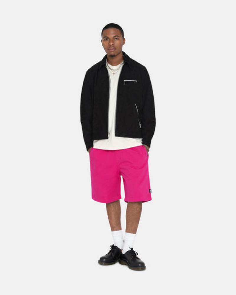 Stussy Brushed Beach Kurzes Kurze Hose Herren Rosa Österreich | NMG-6501