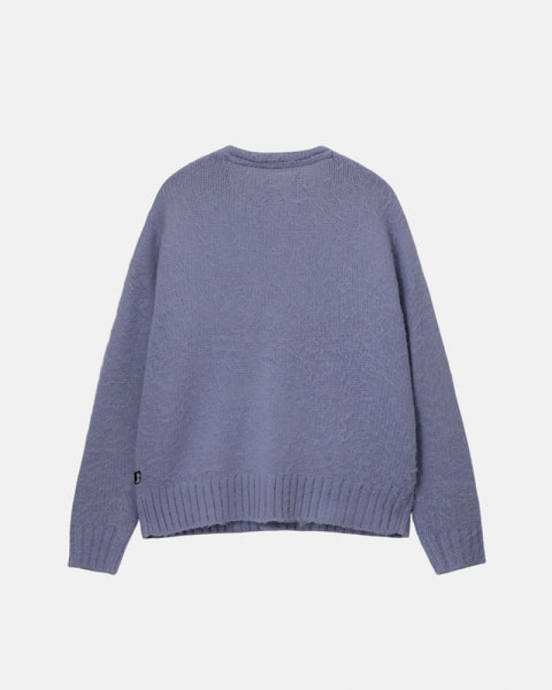 Stussy Brushed Cardigan Pullover Damen Lila Österreich | ICQ-6599