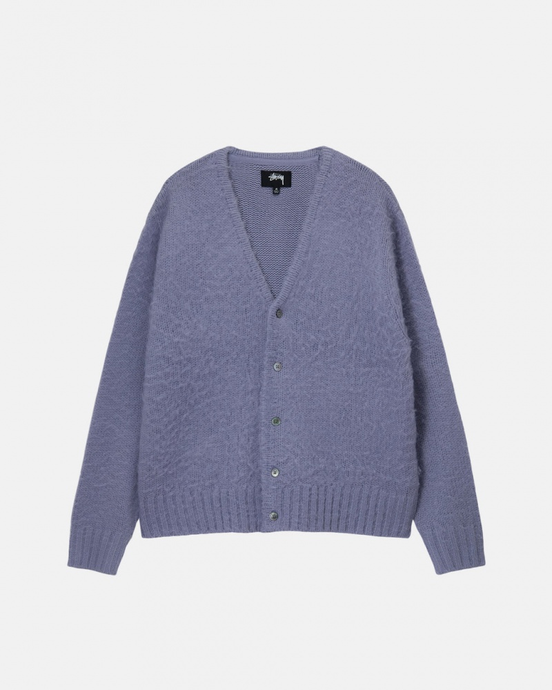 Stussy Brushed Cardigan Pullover Damen Lila Österreich | ICQ-6599