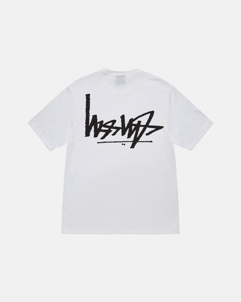 Stussy Flipped Tee Tees Herren Weiß Österreich | DWI-3709