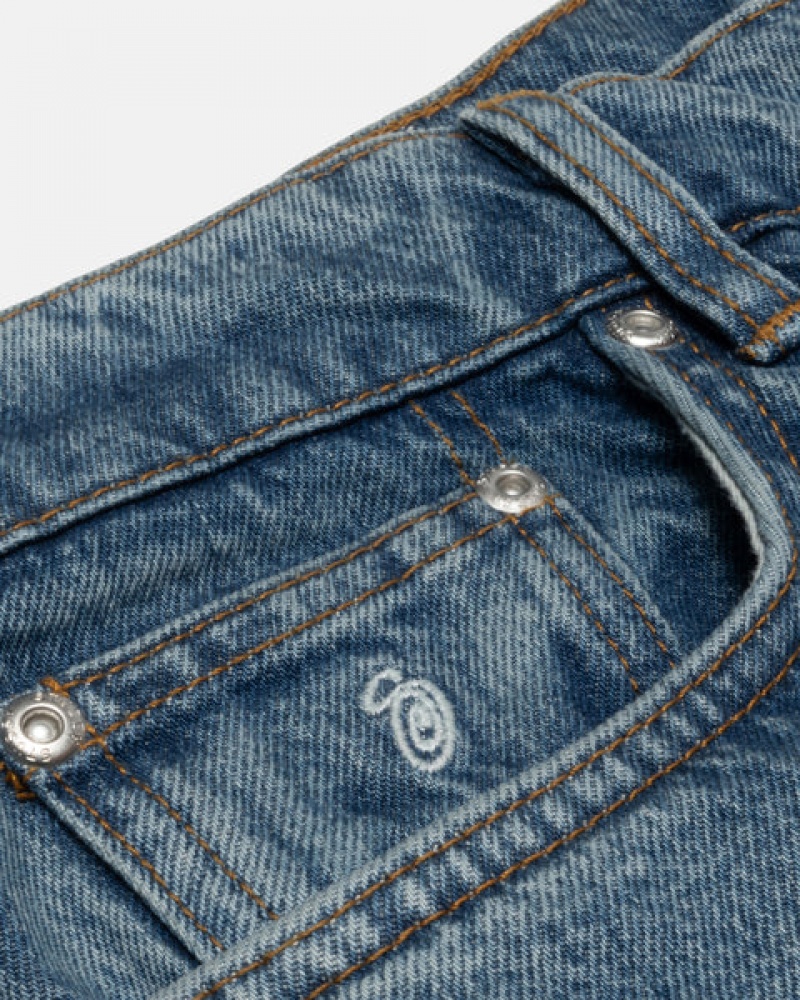 Stussy Klassische Jean Denim Denim Damen Blau Österreich | PCR-8465