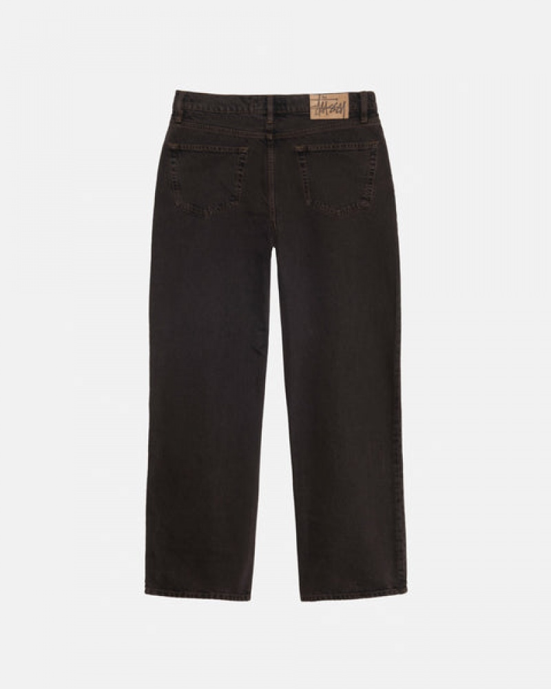 Stussy Klassische Jean Denim Hose Damen Schwarz Österreich | AOX-7438