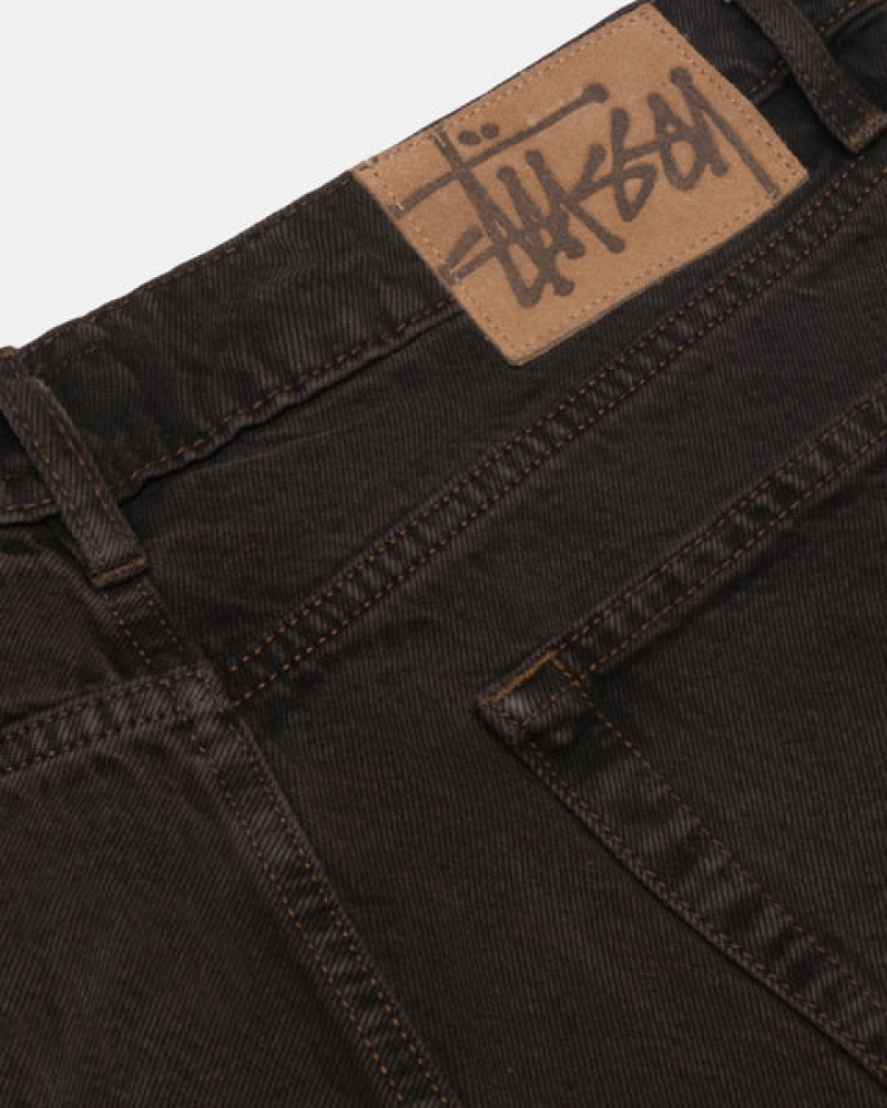 Stussy Klassische Jean Denim Hose Damen Schwarz Österreich | AOX-7438