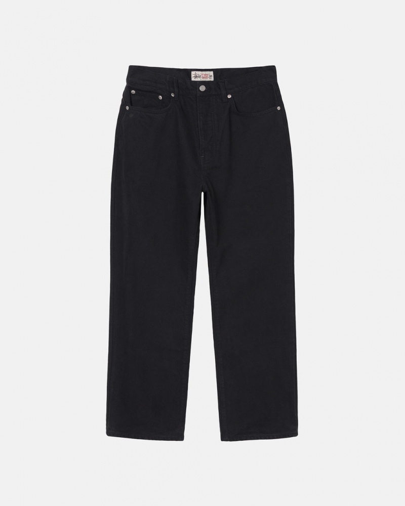 Stussy Klassische Jean Overdyed Denim Damen Schwarz Österreich | HLC-5541