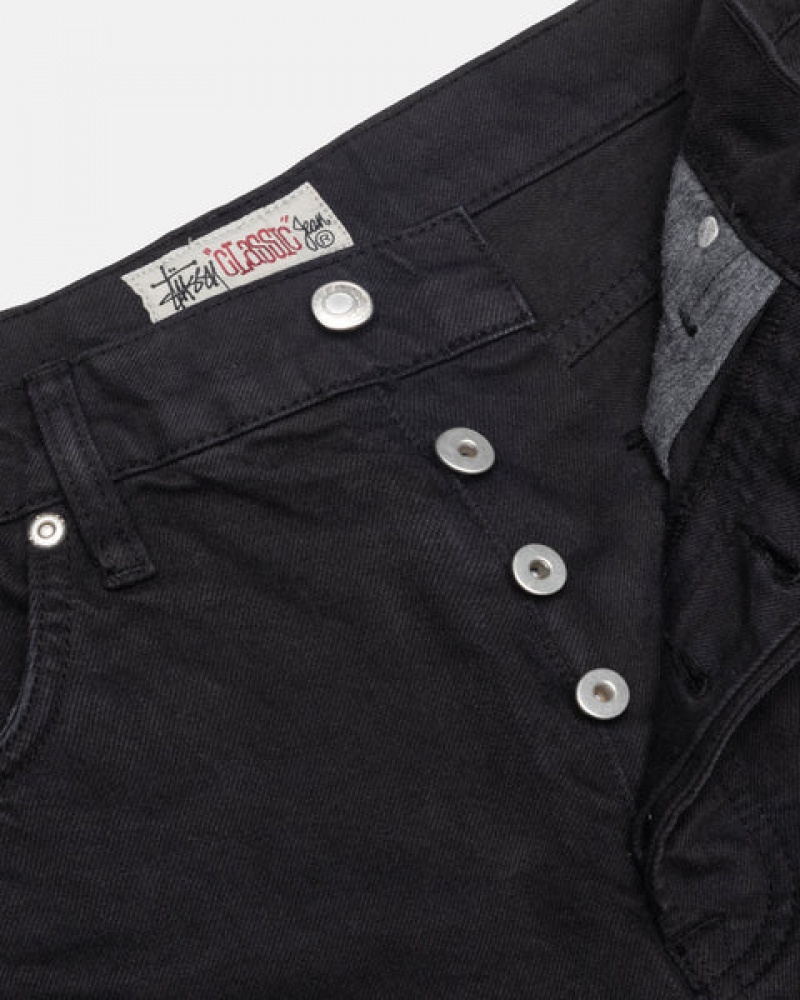 Stussy Klassische Jean Overdyed Denim Herren Schwarz Österreich | IZY-7764