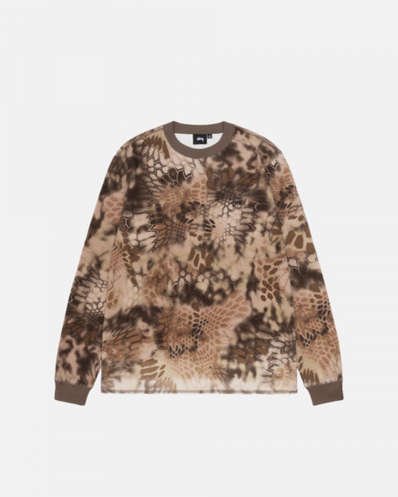 Stussy Kryptek Camo LS Thermal Oberteile Herren Braun Österreich | GIN-9565