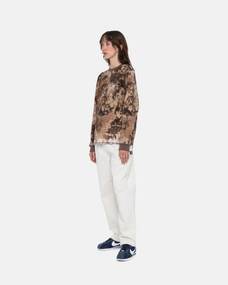 Stussy Kryptek Camo LS Thermal Oberteile Herren Braun Österreich | GIN-9565