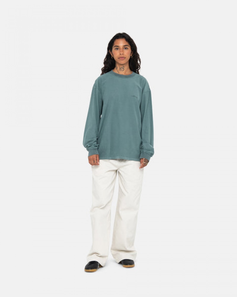 Stussy Lazy Ls Tee Tees Damen Türkis Österreich | VSU-0302