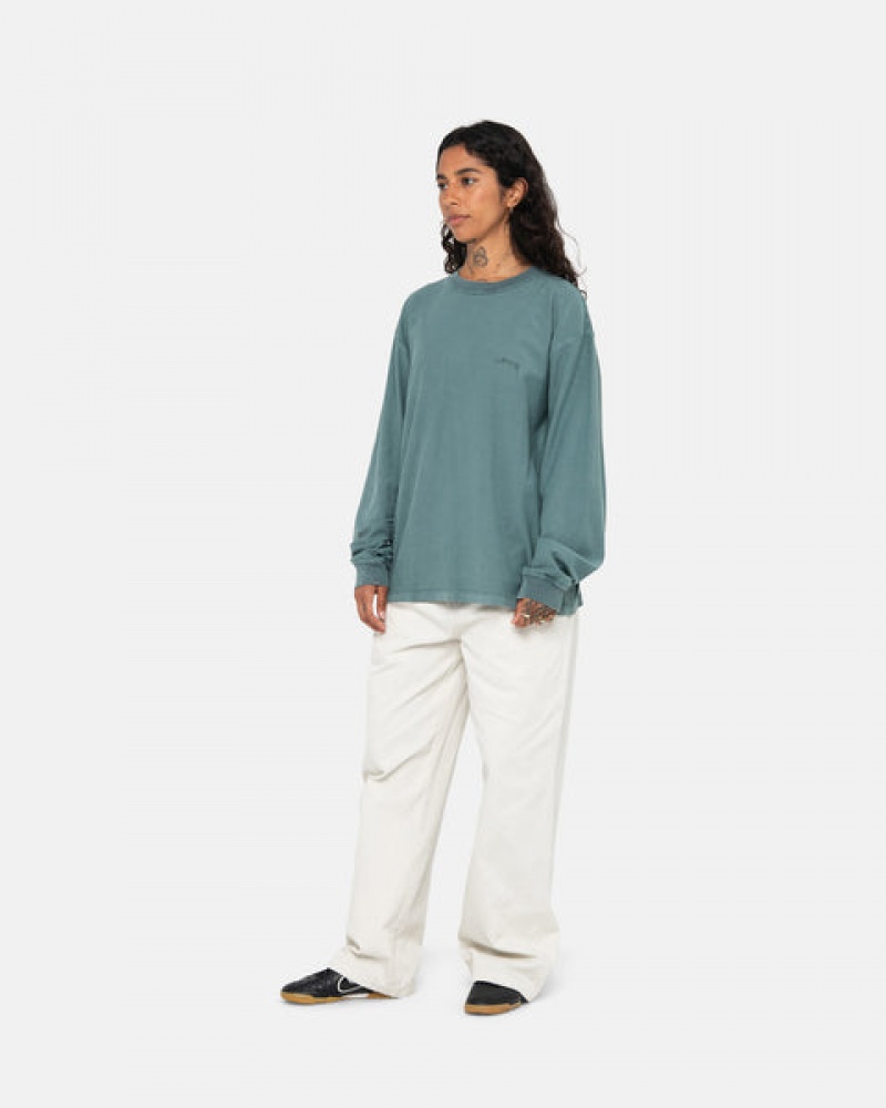 Stussy Lazy Ls Tee Tees Damen Türkis Österreich | VSU-0302