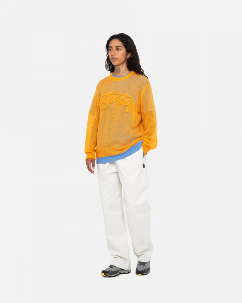 Stussy Loose Knit Pullover Pullover Damen Orange Österreich | CQM-1903