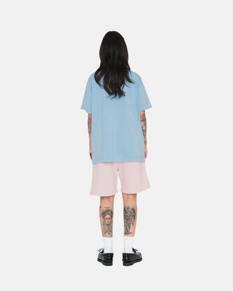 Stussy Overdyed Stock Logo Kurzes Kurze Hose Damen Rosa Österreich | GRU-9458