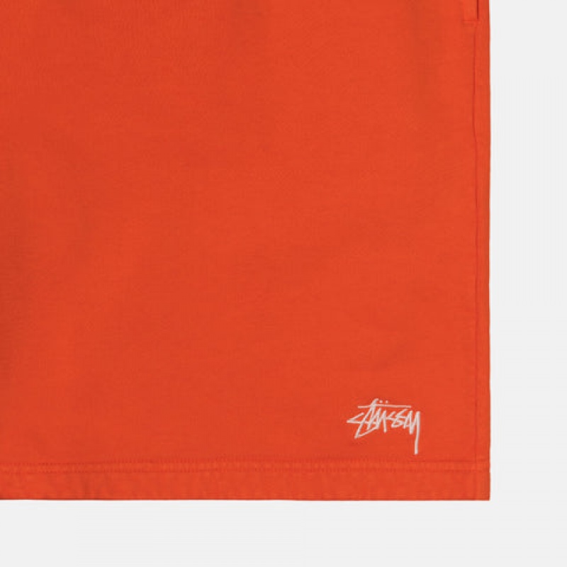 Stussy Overdyed Stock Logo Kurzes Sweatshirts Herren Orange Österreich | BVV-4237