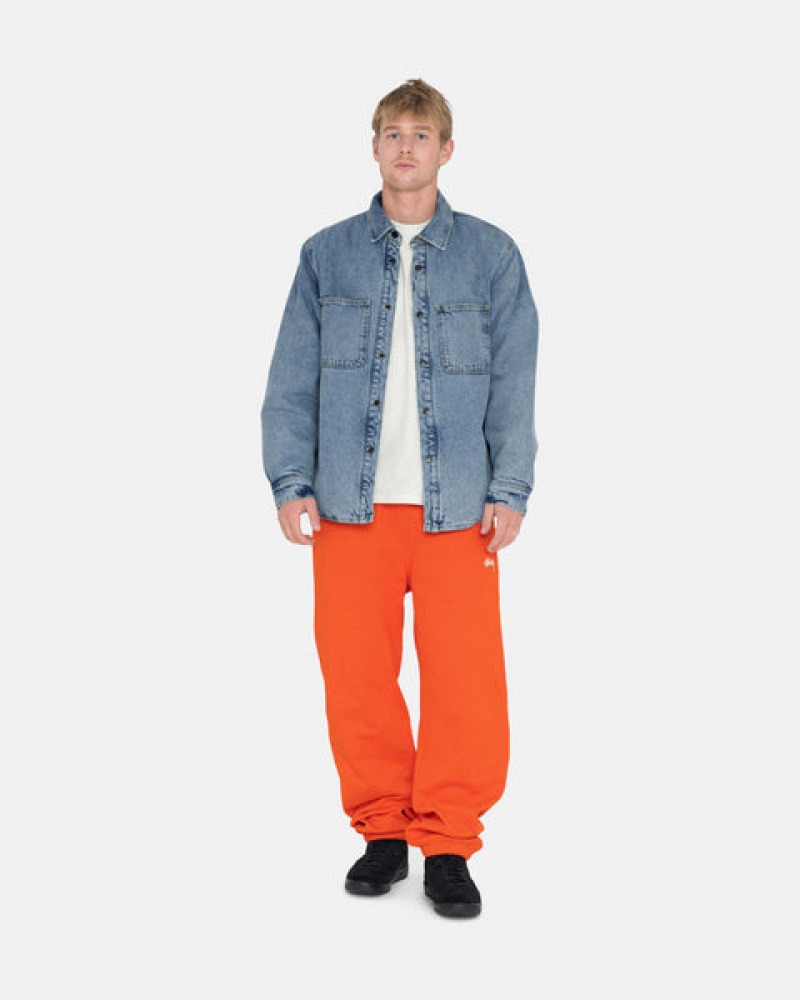 Stussy Overdyed Stock Logo Pant Sweatshirts Herren Orange Österreich | LVA-6210