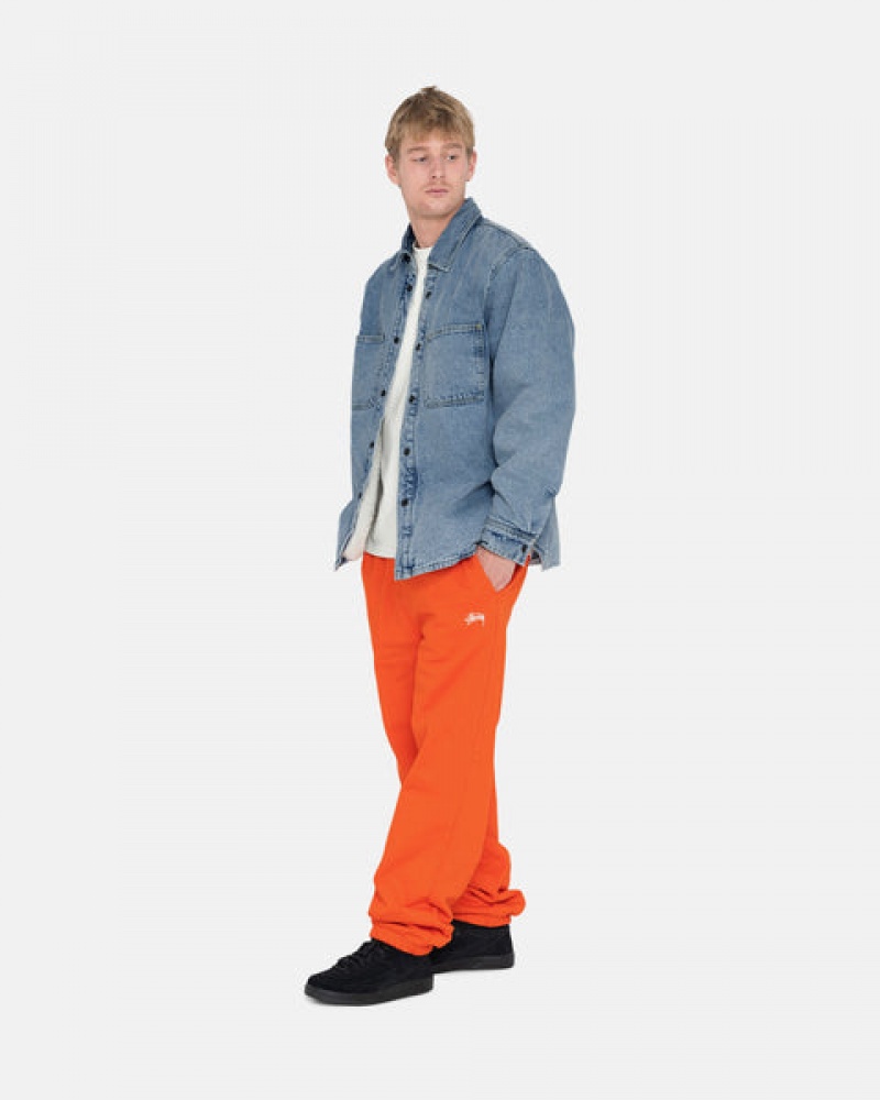 Stussy Overdyed Stock Logo Pant Sweatshirts Herren Orange Österreich | LVA-6210