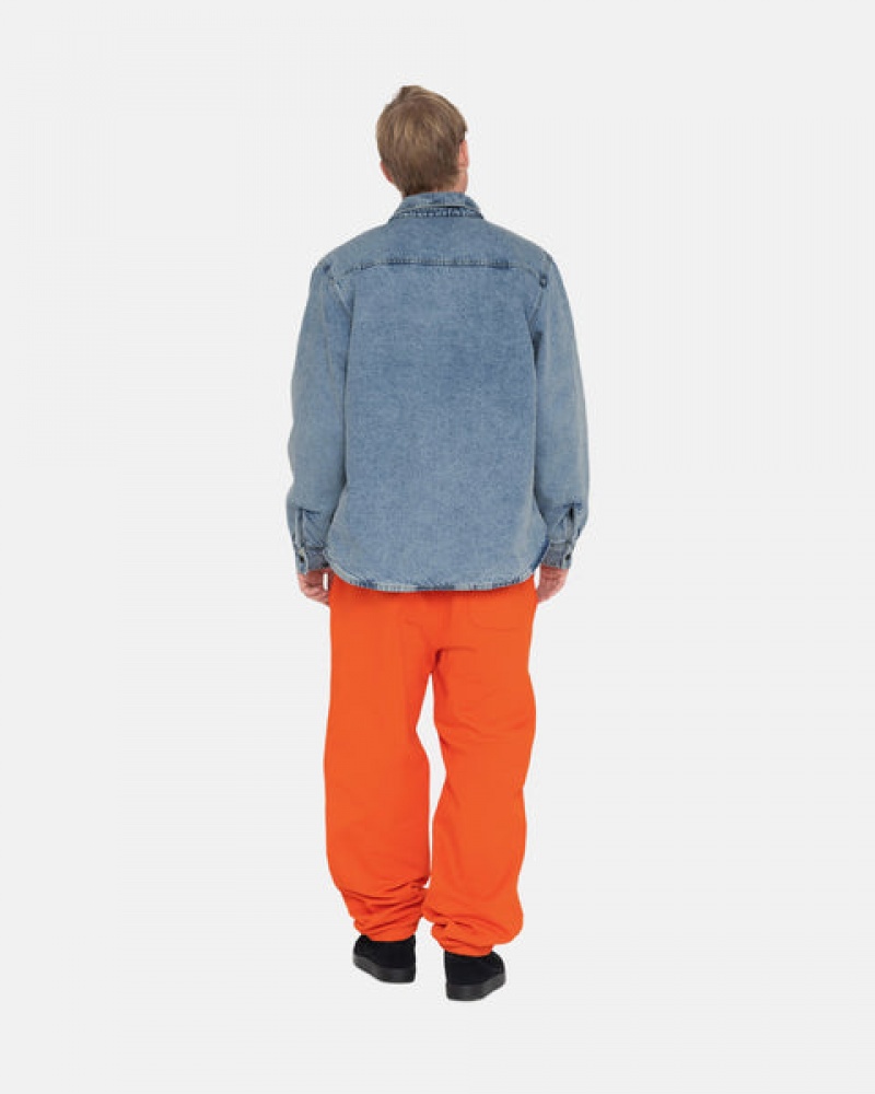 Stussy Overdyed Stock Logo Pant Sweatshirts Herren Orange Österreich | LVA-6210