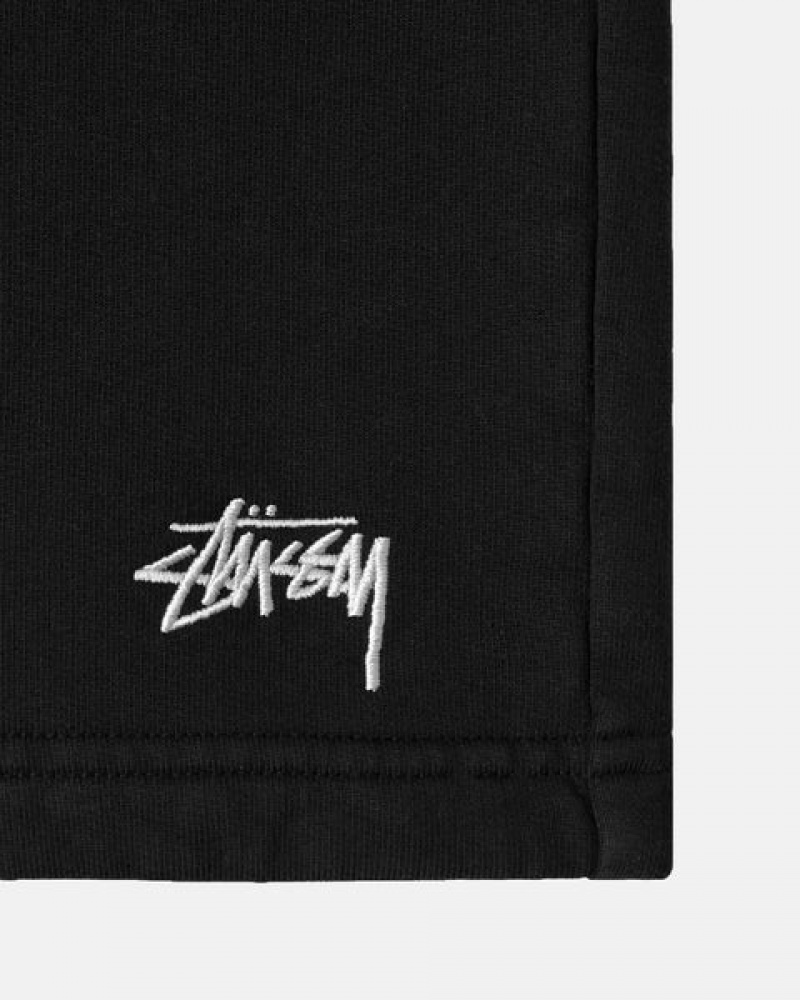 Stussy Overdyed Stock Logo Sweat Kurzes Kurze Hose Herren Schwarz Österreich | RZD-8594