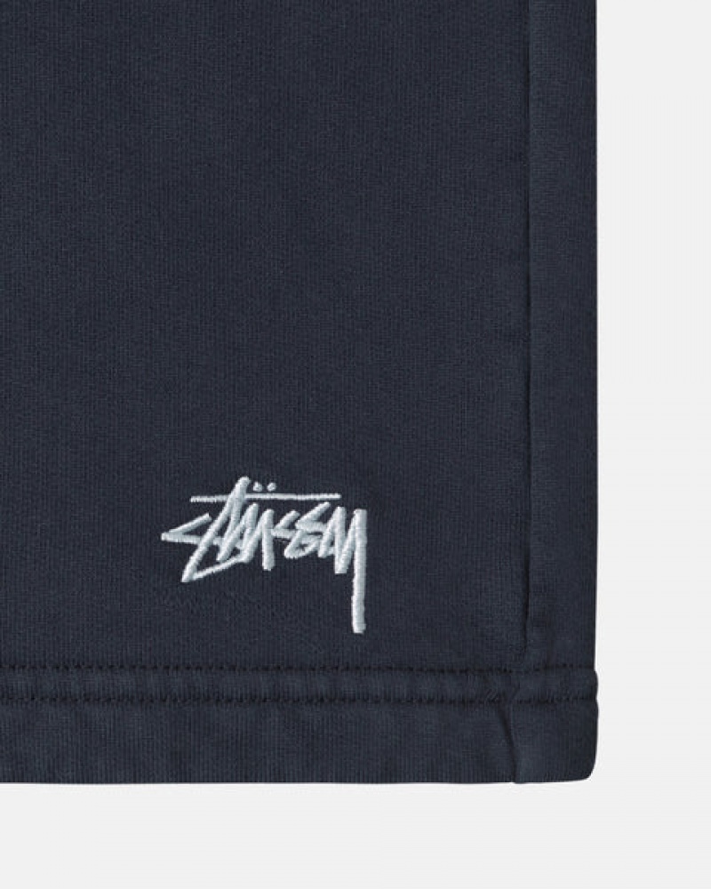 Stussy Overdyed Stock Logo Sweat Kurzes Kurze Hose Herren Navy Österreich | JDQ-6511