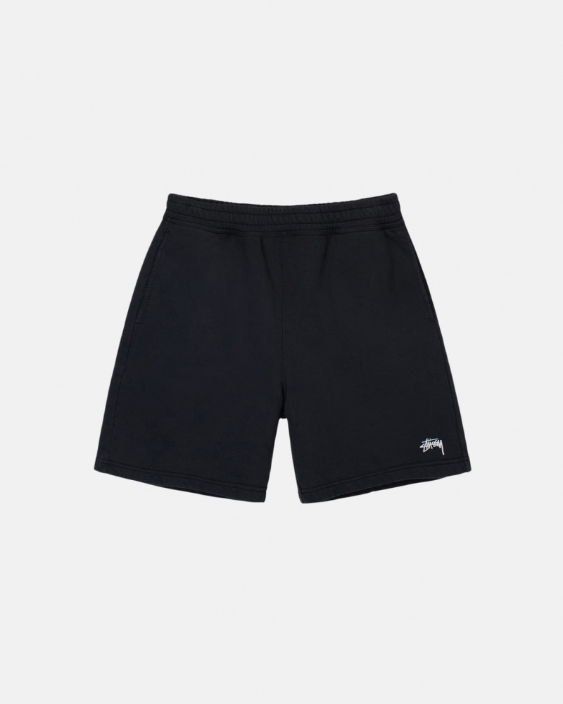 Stussy Overdyed Stock Logo Sweat Kurzes Sweatshorts Herren Schwarz Österreich | SNC-1069