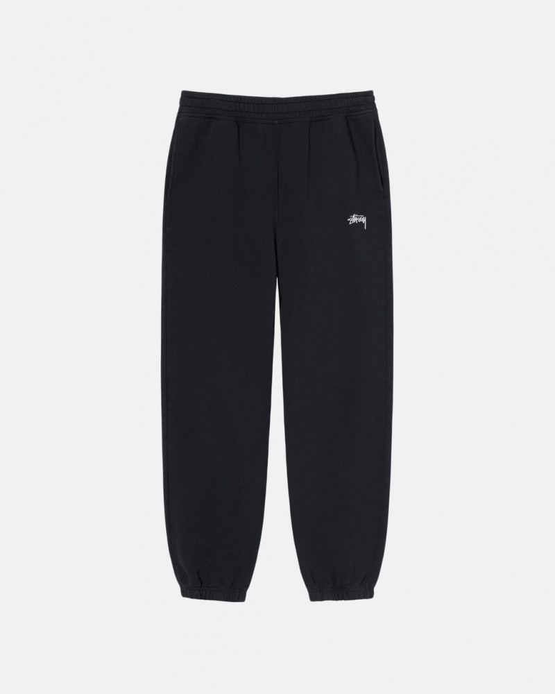 Stussy Overdyed Stock Logo Sweatpant Sweathose Herren Schwarz Österreich | XEW-5195