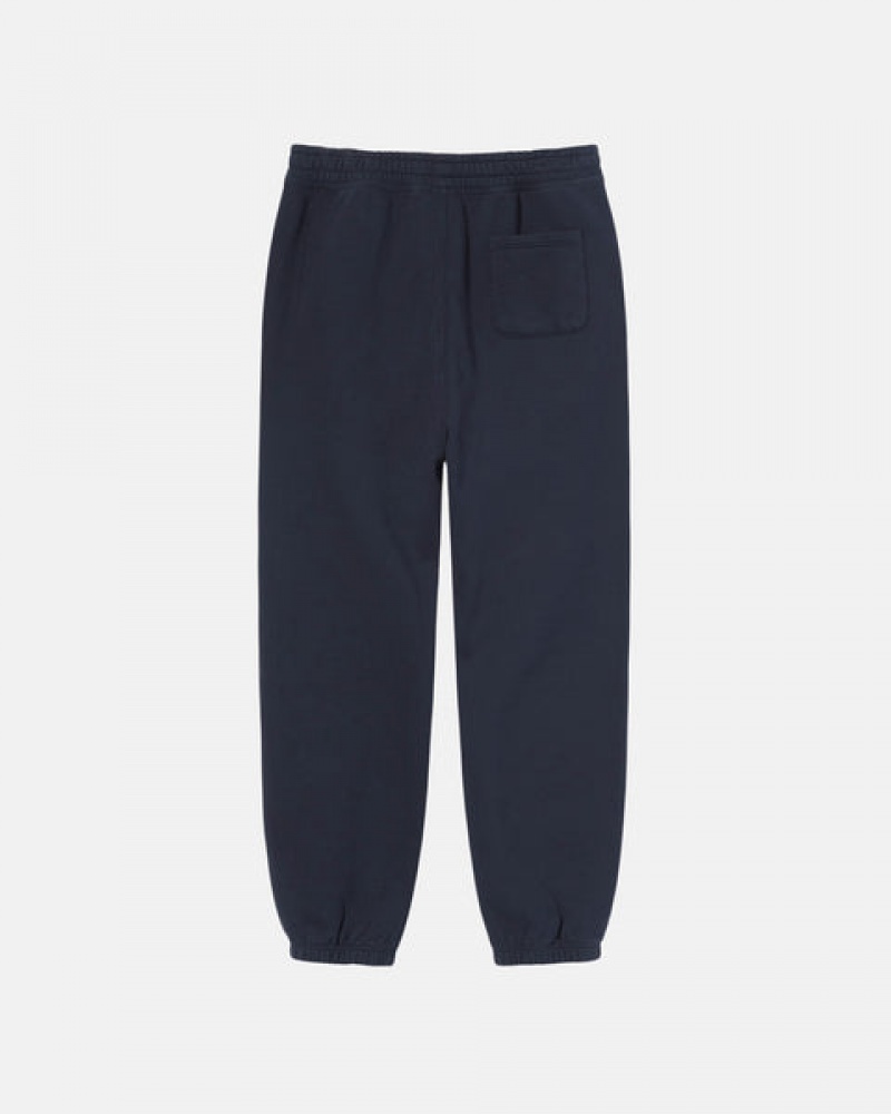 Stussy Overdyed Stock Logo Sweatpant Sweathose Herren Navy Österreich | NVB-0663