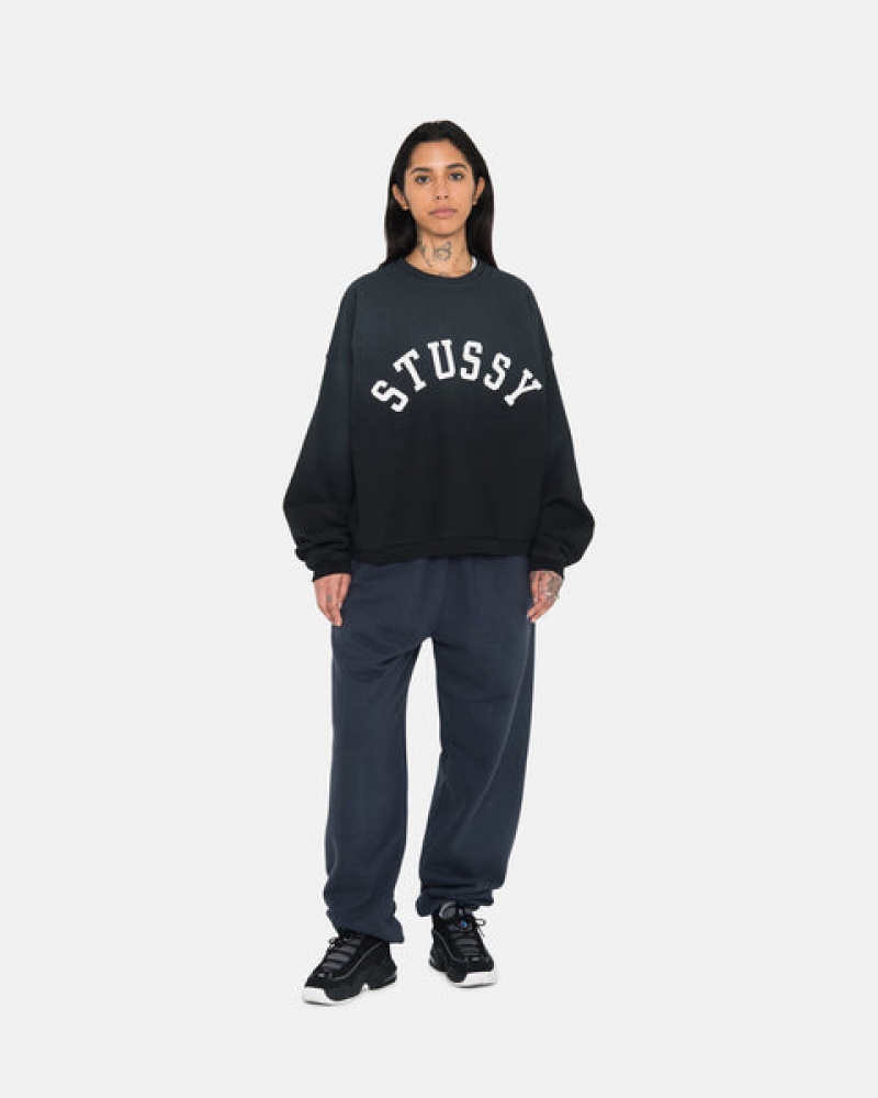 Stussy Overdyed Stock Logo Sweatpant Sweathose Herren Navy Österreich | NVB-0663