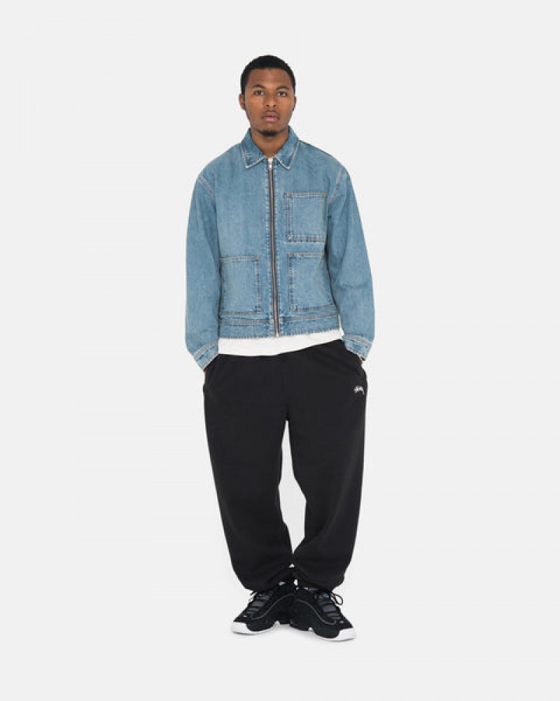 Stussy Overdyed Stock Logo Sweatpant Sweathose Damen Schwarz Österreich | MCS-0268