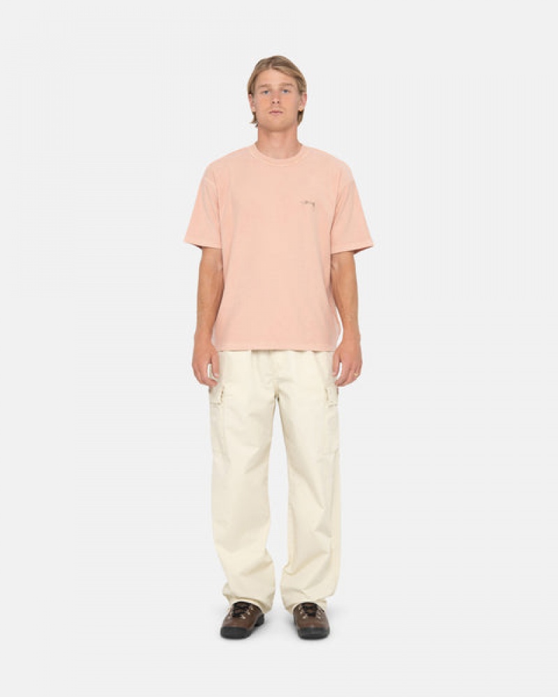 Stussy Pig. Dyed Inside Out Crew Oberteile Herren Hellrosa Österreich | DTK-4970